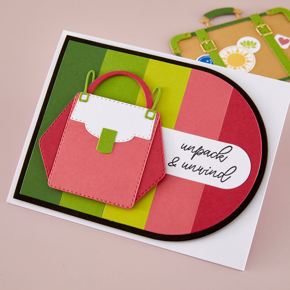 Spellbinders Designer Purse Etched Dies s5-715 unpack unwind