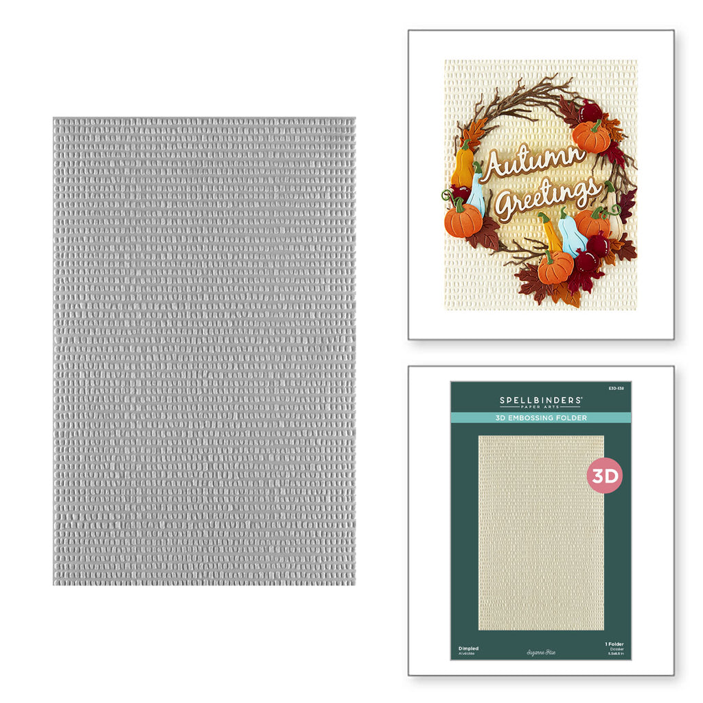 Spellbinders Dimpled 3D Embossing Folder e3d-138