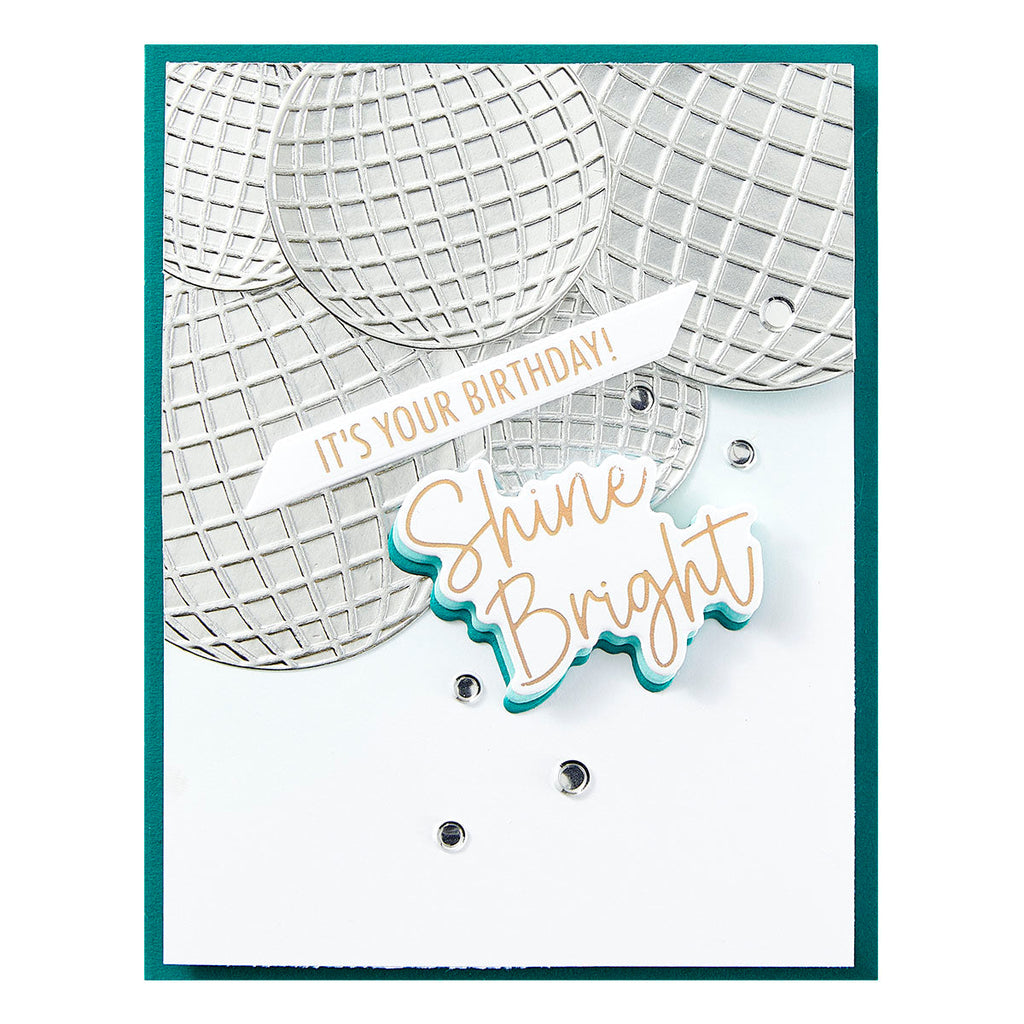 Spellbinders Disco Balls Etched Dies s5-648 shine bright