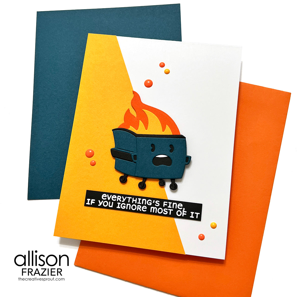 Spellbinders Dumpster Fire Clear Stamp and Die Set sds-220 ignore | color-code:ALT02