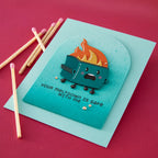 Spellbinders Dumpster Fire Clear Stamp and Die Set sds-220 meltdown