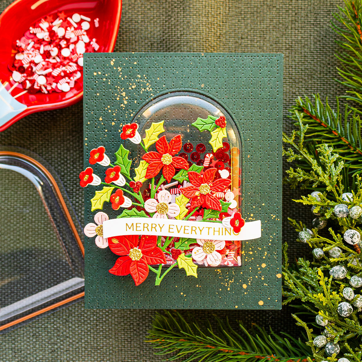 Spellbinders ESSENTIAL ARCHES Etched Die S5-526 merry everything | color-code:ALT02