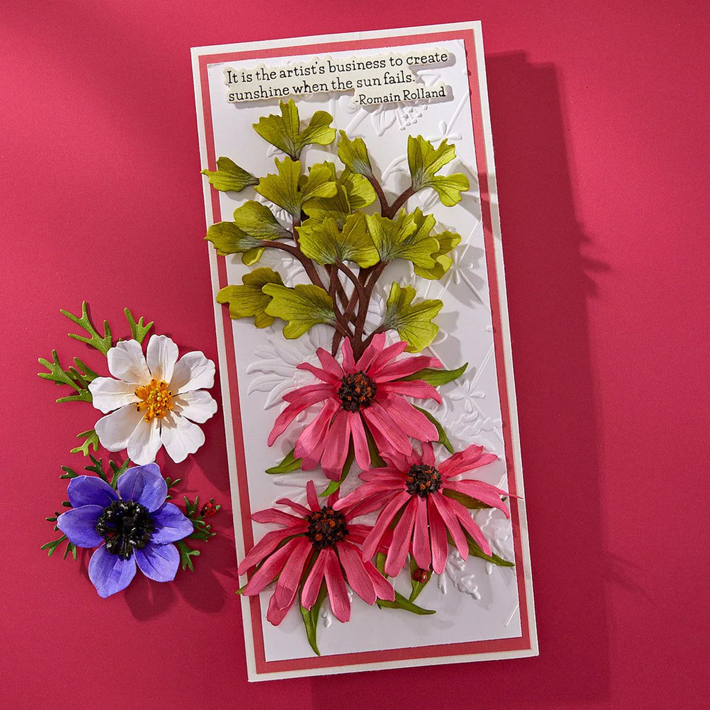 Spellbinders Echinacea Etched Dies s4-1437 blooms
