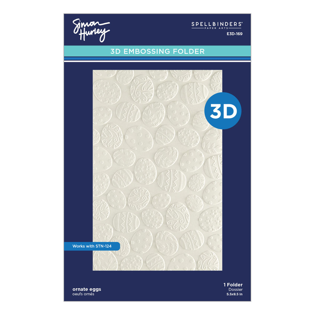 Spellbinders Eggs 3D Embossing Folder e3d-169