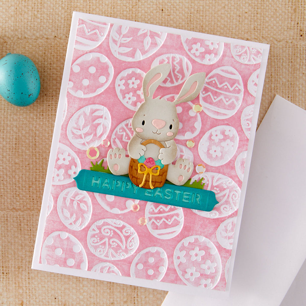 Spellbinders Eggs 3D Embossing Folder e3d-169 Easter