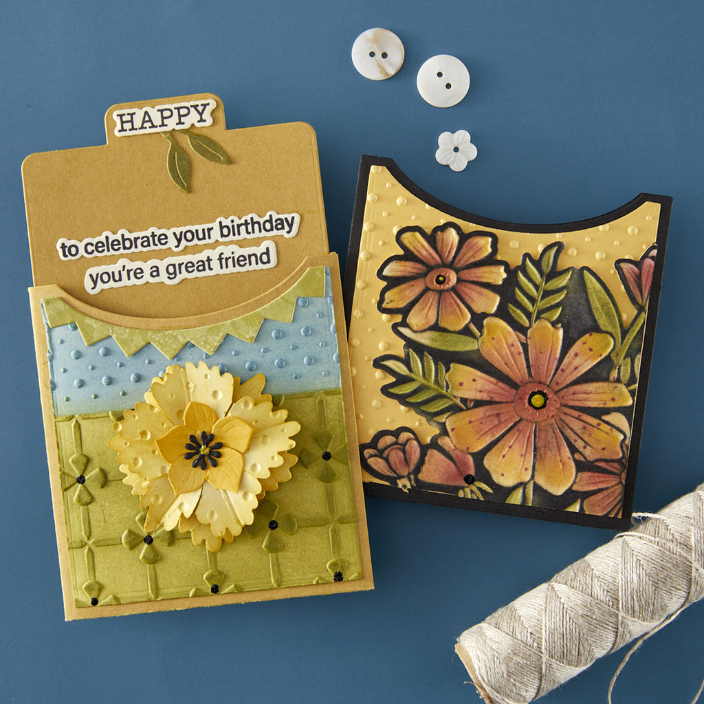 Spellbinders Essential Envelope Every Day Add-Ons Etched Dies s6-260 birthday