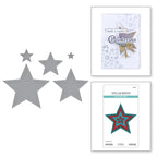 Spellbinders Essential Stars Etched Dies s4-1451