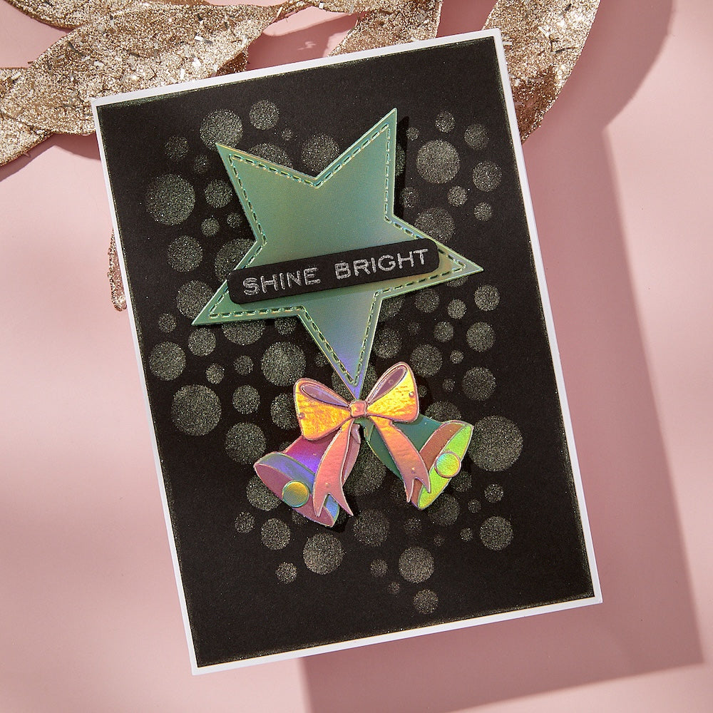 Spellbinders Essential Stars Etched Dies s4-1451 bells