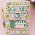 Spellbinders Everyday Awnings City Holiday Add On Dies s3-579 green door | color-code:ALT01