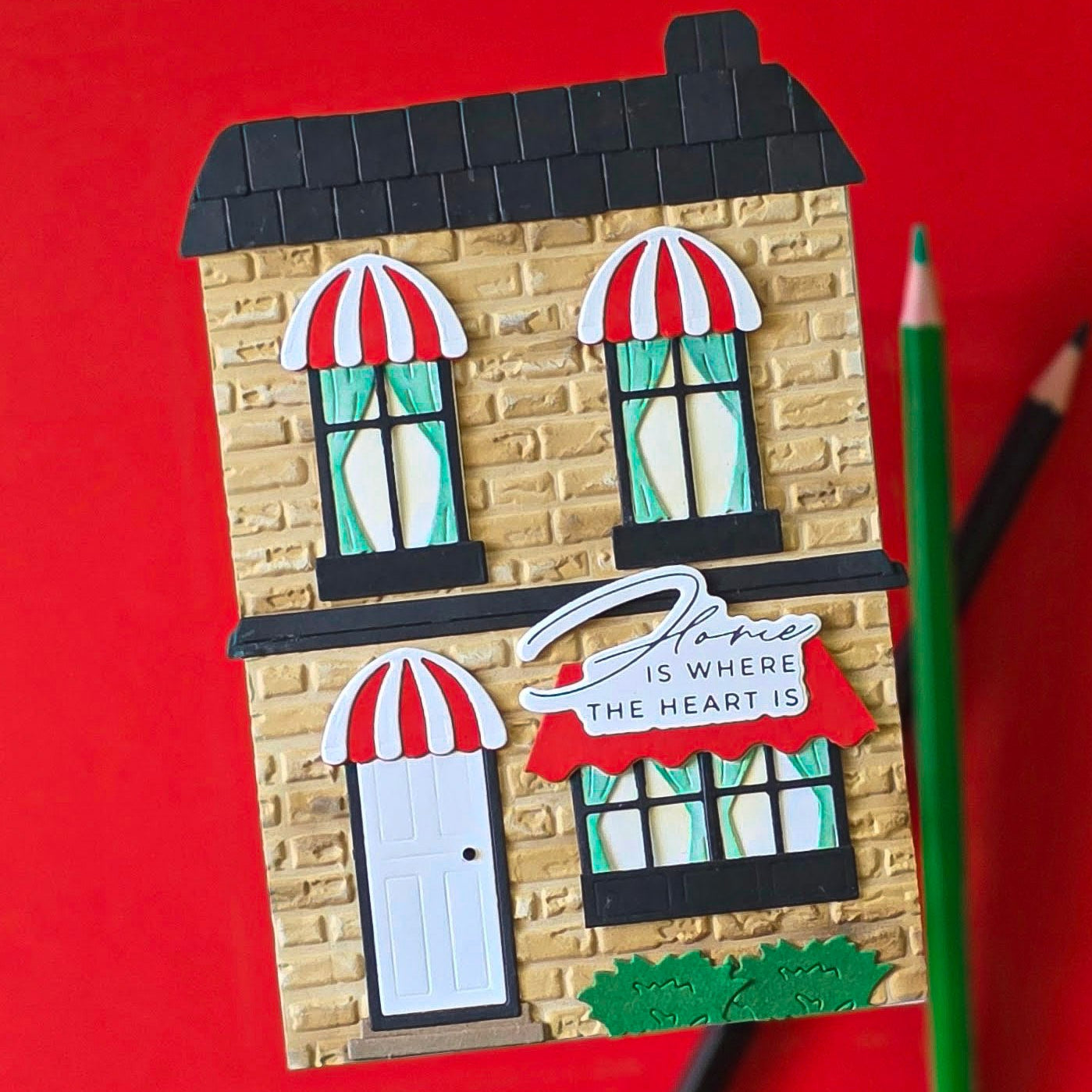 Spellbinders Everyday Windows, Curtains and Flower Boxes City Holiday Add On Dies s4-1537 curtains
