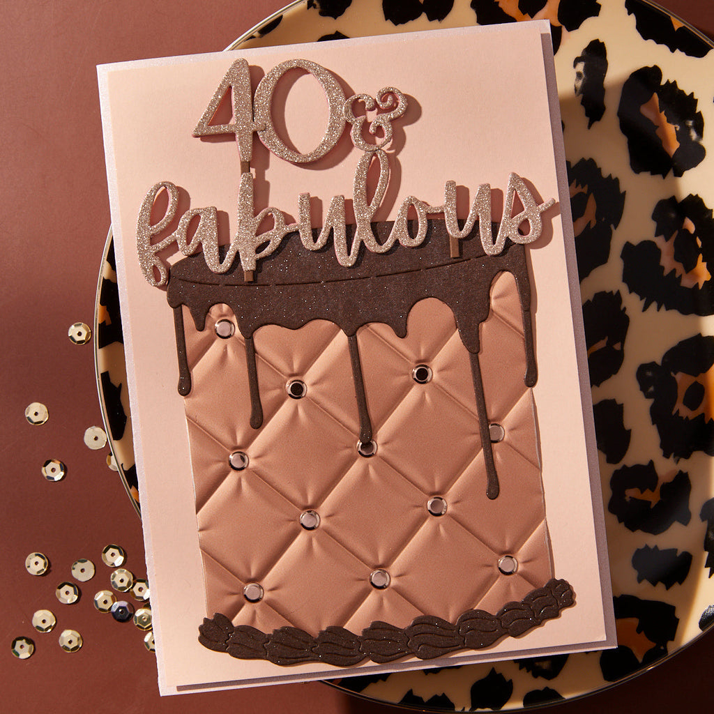 Spellbinders Fabulous Birthday Etched Dies s5-681 40 & fabulous 
