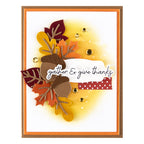Spellbinders Falling Leaves Etched Dies s4-1484 acorn