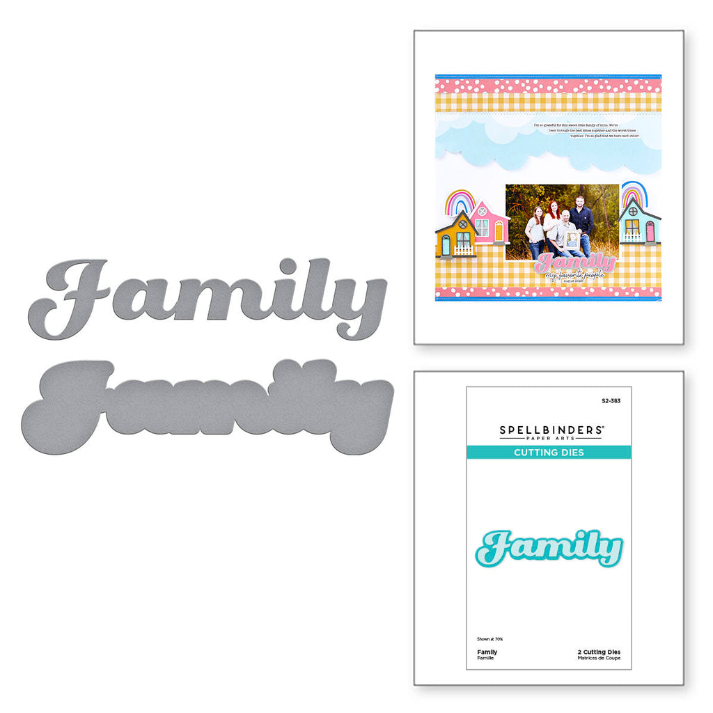 Spellbinders Family Etched Dies s2-383*