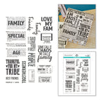 Spellbinders Family and Friends Clear Stamp Set stp-281