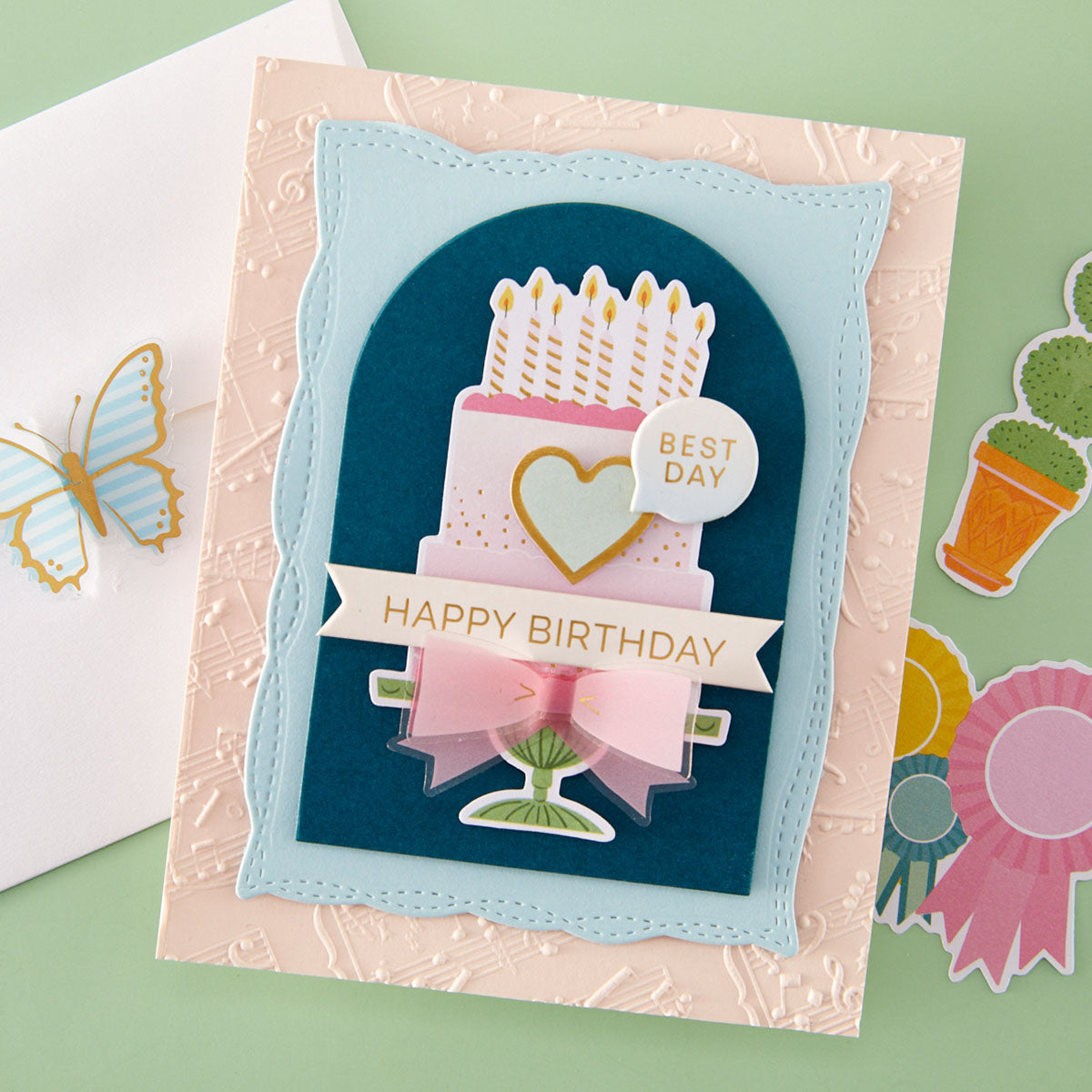 Spellbinders Favorite Song 3D Embossing Folder e3d-165 birthday