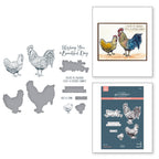 Spellbinders Feathered Friends BetterPress Plate and Die Set bp-234