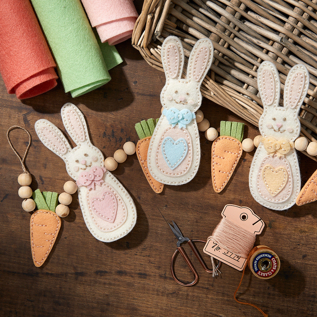 Spellbinders Felt Carrot Companion Etched Dies s6-255 bunnies