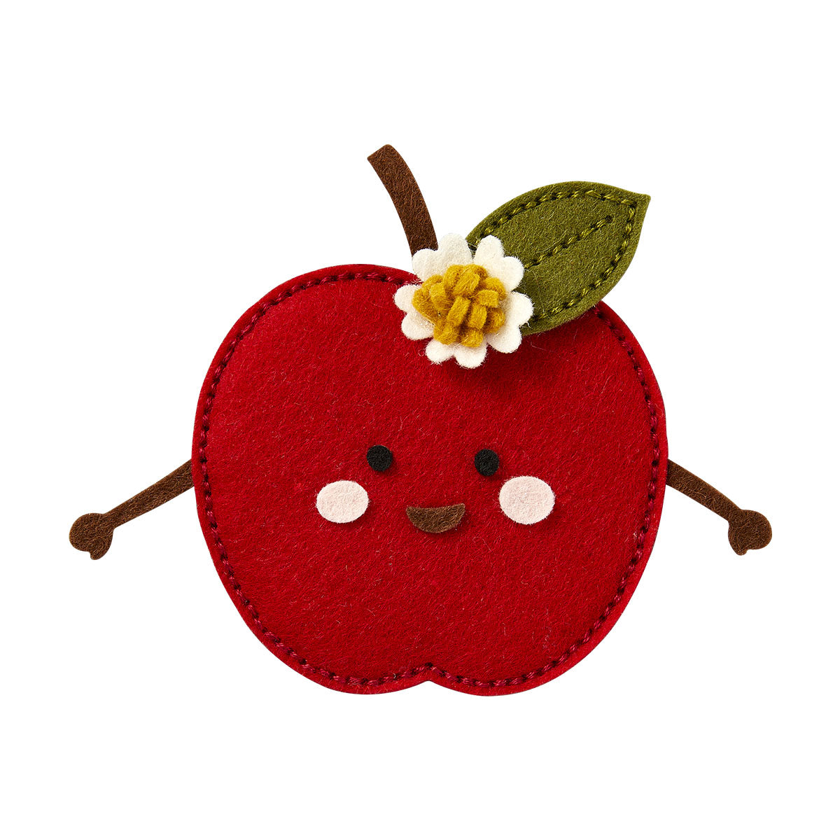 Spellbinders Felt Cheeky Apple Etched Dies s7-274 happy