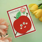 Spellbinders Felt Cheeky Apple Etched Dies s7-274 million
