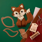 Spellbinders Felt Forest Fox Etched Dies s7-260 sewn