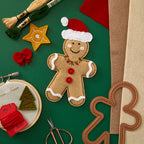 Spellbinders Felt Gingerbread Boy and Girl Etched Dies s7-265 sewn