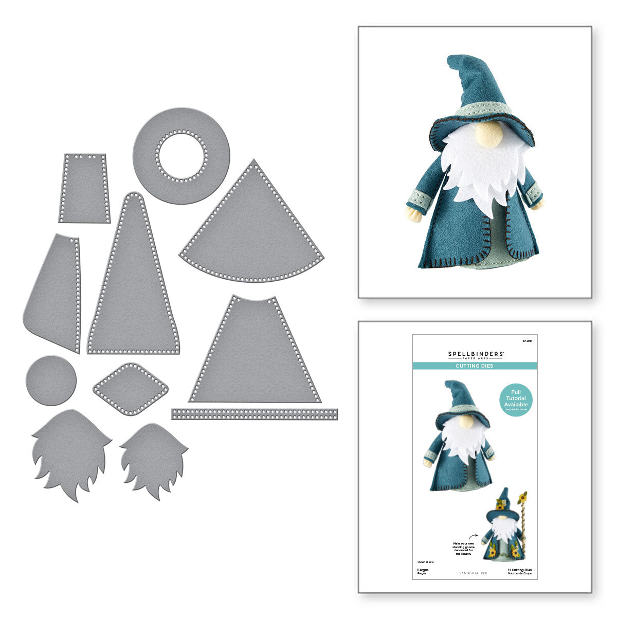 Spellbinders Fergus Etched Dies s7-278