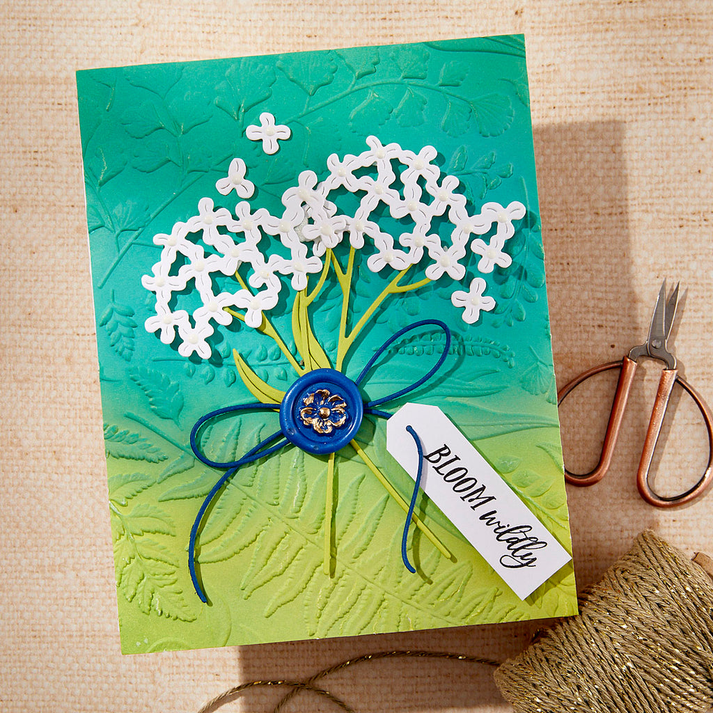 Spellbinders Field Notes 3D Embossing Folder e3d-106 bloom