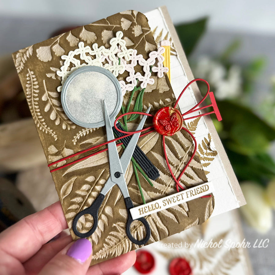 Spellbinders Field Notes 3D Embossing Folder e3d-106 hello | color-code:ALT01