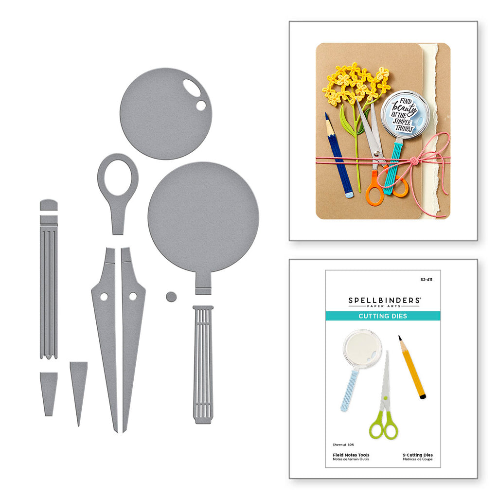 Spellbinders Field Notes Tools Etched Dies s2-411