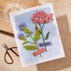Spellbinders Field Notes Wildflowers Etched Dies s4-1369 be happy