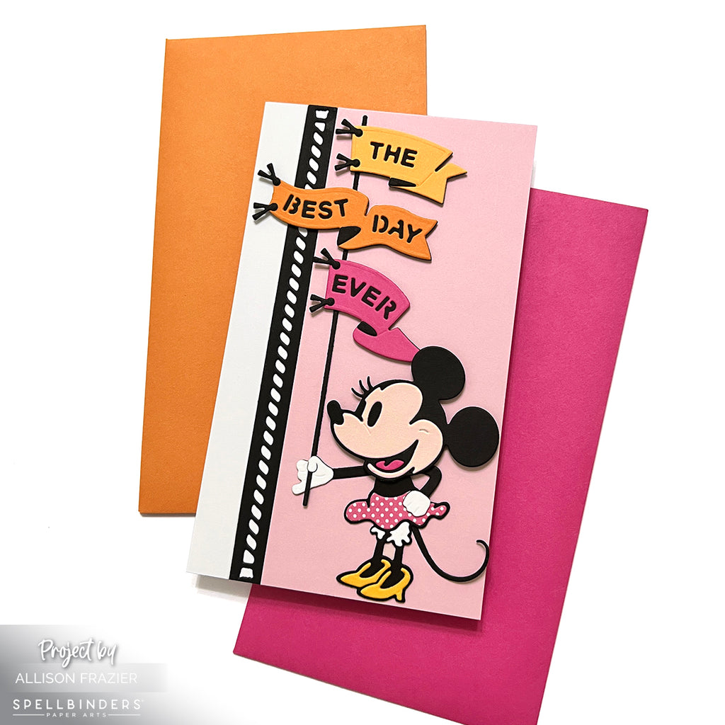 Spellbinders Flags and Banners Etched Dies s4-1471 pink