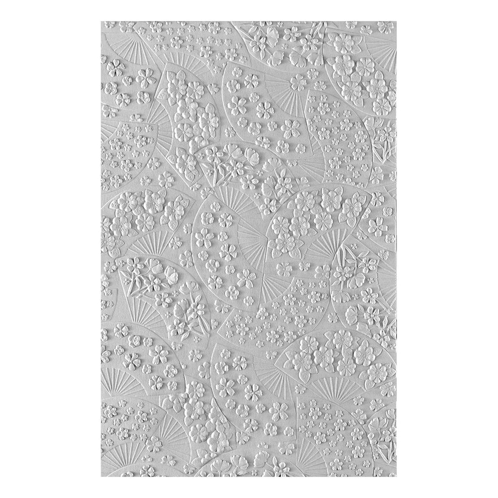 Spellbinders Floral Fans 3D Embossing Folder e3d-128 embossing