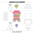 Spellbinders Flower Cart Etched Dies Simple Stories s6-253 assembly