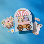 Spellbinders Flower Cart Etched Dies Simple Stories s6-253 bloom
