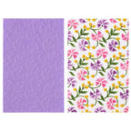 Spellbinders Flowing Florals 3D Embossing Folder and Stencil Bundle in color