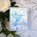 Spellbinders Flowing Florals 3D Embossing Folder e3d-182 hummingbird just because card