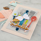Spellbinders Fluff, Frost and Roll Etched Dies s5-726 hello