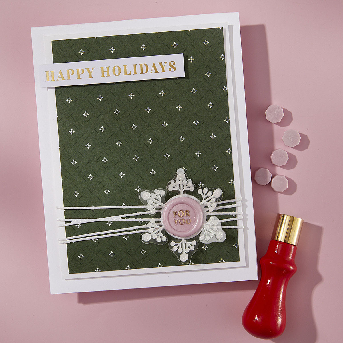 Spellbinders For You Mini 3D Wax Seal wsm-007 holidays