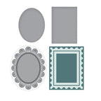 Spellbinders Frames Wax Seal Stamps and Die Bundle