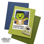 Spellbinders Frank Etched Dies s5-770 frankenstein tombstone haunted uby life choices card allison frazier