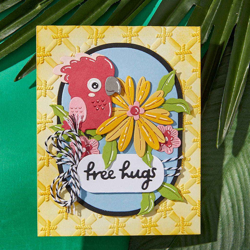 Spellbinders Free Hugs Oscar Etched Dies s2-432 bird