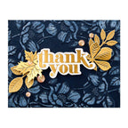 Spellbinders Fresh Picked Floral Frame 3D Embossing Folder e3d-101 thank you
