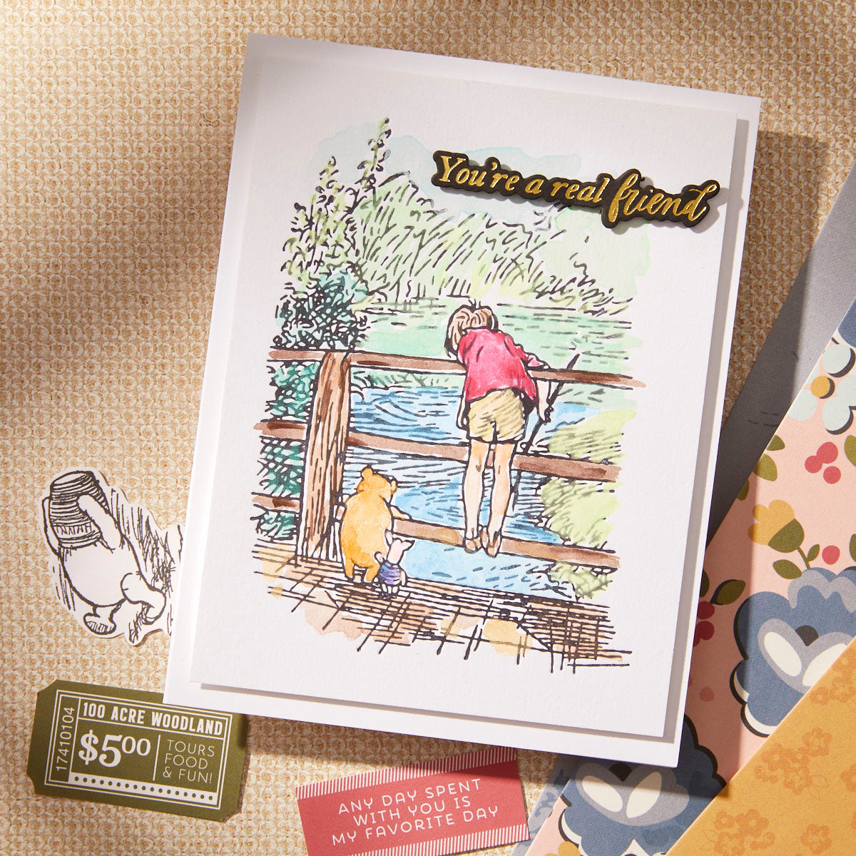 Spellbinders Friendly Moments Press Plates bp-286 real friend