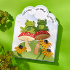 Spellbinders Frog Prince Etched Dies s4-1356 frog