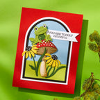 Spellbinders Frog Prince Etched Dies s4-1356 toadly amazing