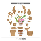 Spellbinders Garden Planter Etched Dies s4-1515 assembly