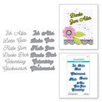 Spellbinders German Everyday Sentiments Etched Dies s5-674