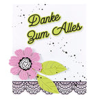 Spellbinders German Everyday Sentiments Etched Dies s5-674 thanks