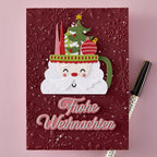Spellbinders German Holiday Sentiments Etched Dies s3-567 frohe