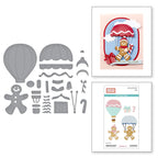 Spellbinders Gingerbread Delivery Etched Dies by Stamperia s5-713